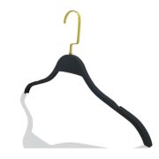 Вешалка-плечики без перекладины, пластик с виниловым напылением (soft-touch) L-400 мм
