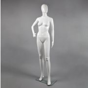 Манекен женский безликий, 175/80/60/85, белый  глянец